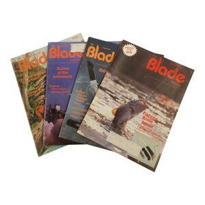 The Blade Magazine Lot of 4 June August October December Vintage 1982 Editions